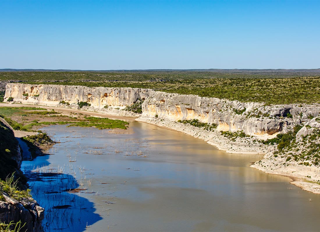 Our History - Pecos River bluffs in Val Verde County, Texas